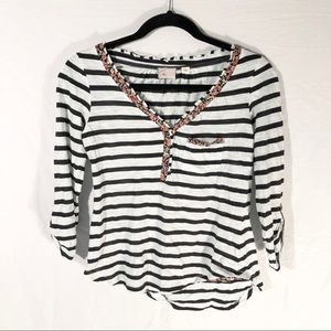 Anthro Postmark Asymmetrical Blouse Size XS